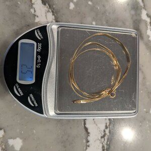 Gold Herringbone Necklace